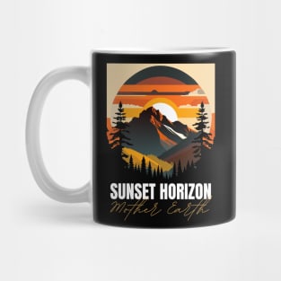 sunset horizon Mug